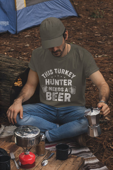 This Turkey Hunter Needs A Beer Shirt